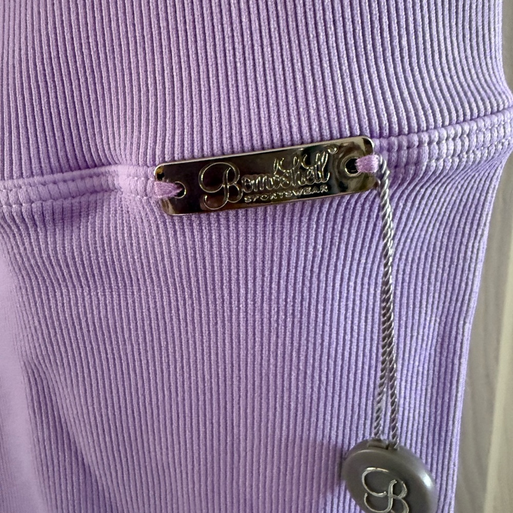 Bombshell Sportswear Lavender High-Waist Leggings - Picture 3 of 4
